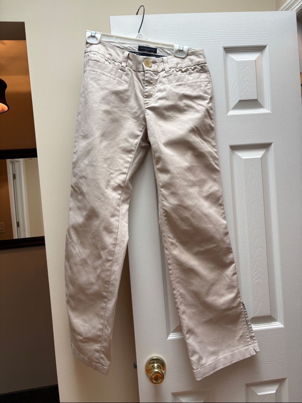 Banana Republic pants Y2K low rise Martin Fit Slit hem size 4R EUC